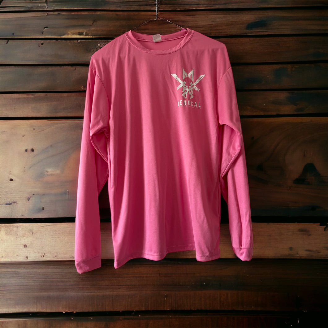 Dry Fit T- Shirt Long Sleeve Pink