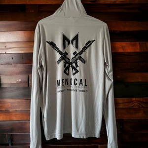 Dry Fit  HoodieT-Shirt - Long Sleeve Wolf Gray