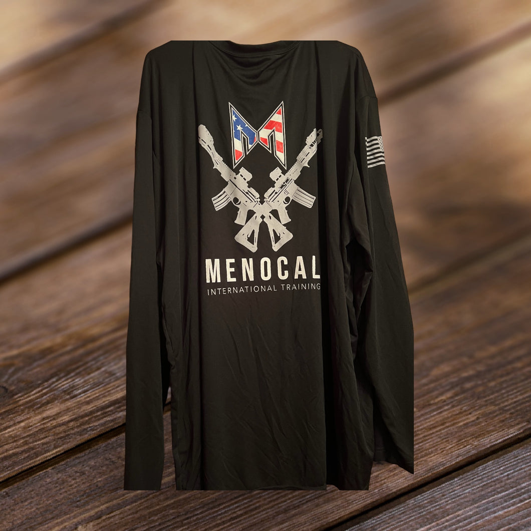 Dry Fit T-Shirt - Long Sleeve - Black Merica Shirt